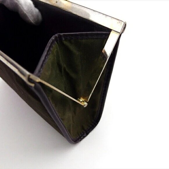 DIOR Pouch logo pattern canvas x leather Authentic USED - Picture 11 of 11